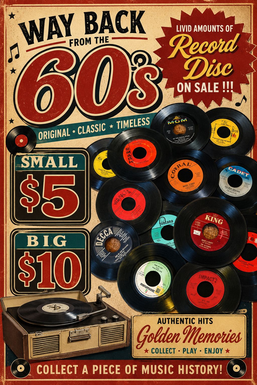 WAY BACK LIVID AMOUNTS LIVIDAMOUNTSOF OF FROM THE 60S MGM Record