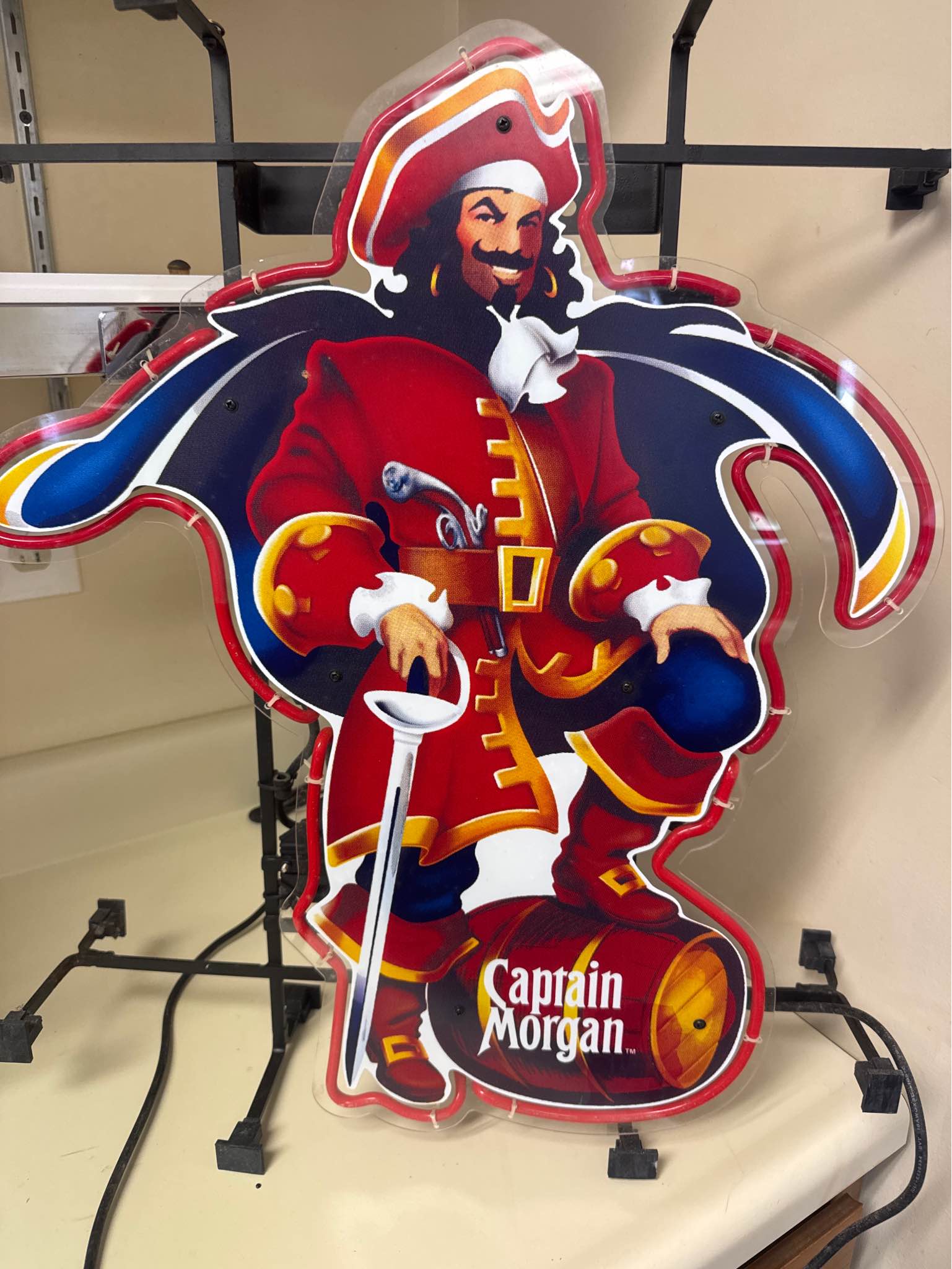 Captain Morgan Neon Bar Sign – Lighted Wall Sign – Man Cave / Bar Decor ...