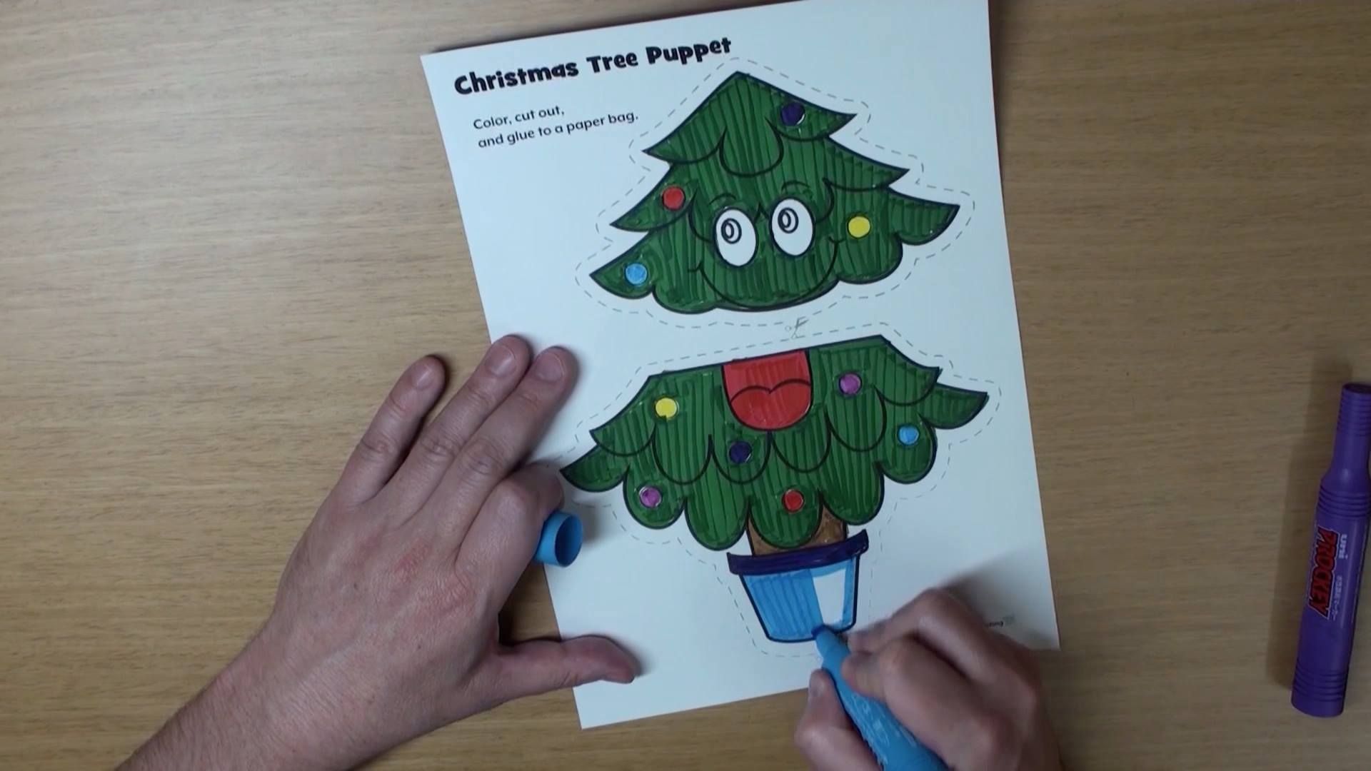 New Craft: Christmas Tree Puppet!... - Maple Leaf Learning | Facebook
