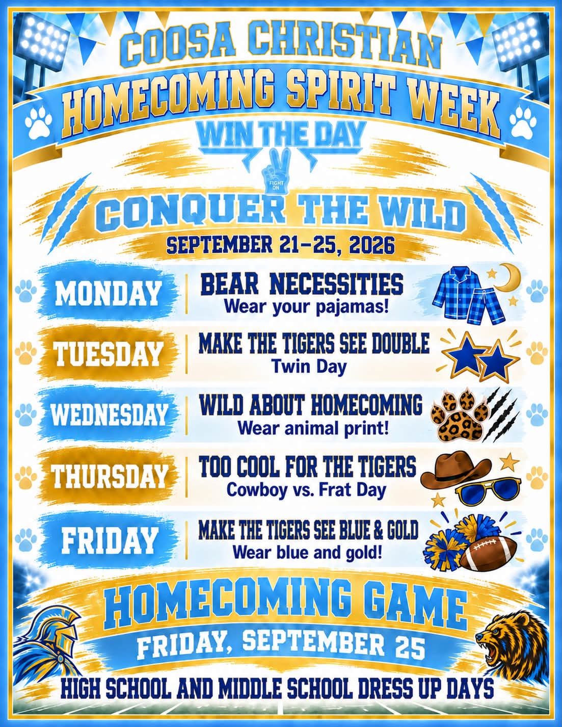 homecoming dress down day ideas Get a head start for up days! ***Please notice the first list is for middle and high school and the second list is for preK and elementary funny spirit week ideas