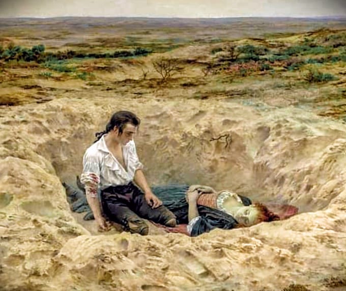 Manon Lescaut, circa 1892. Painted by Maurice Leloir. Inspired by