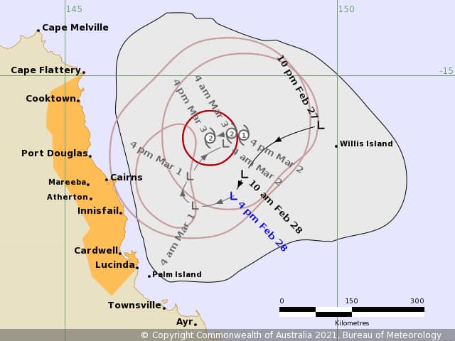 Townsville Cyclone Watch - Tropical low slowly developing off the north ...
