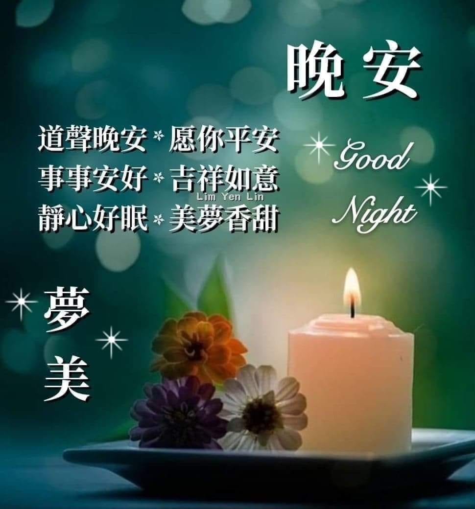 晚安😴舒心💚夢美好眠🌿 美麗的夜晚🌙點燃燭光祝福⭐️ 願美好的祝福🌿伴你安然入眠 - ※ 分享讓你快樂。感恩讓你幸福※