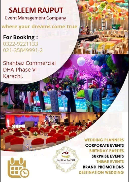 Saleem Rajput Event Management | Karachi