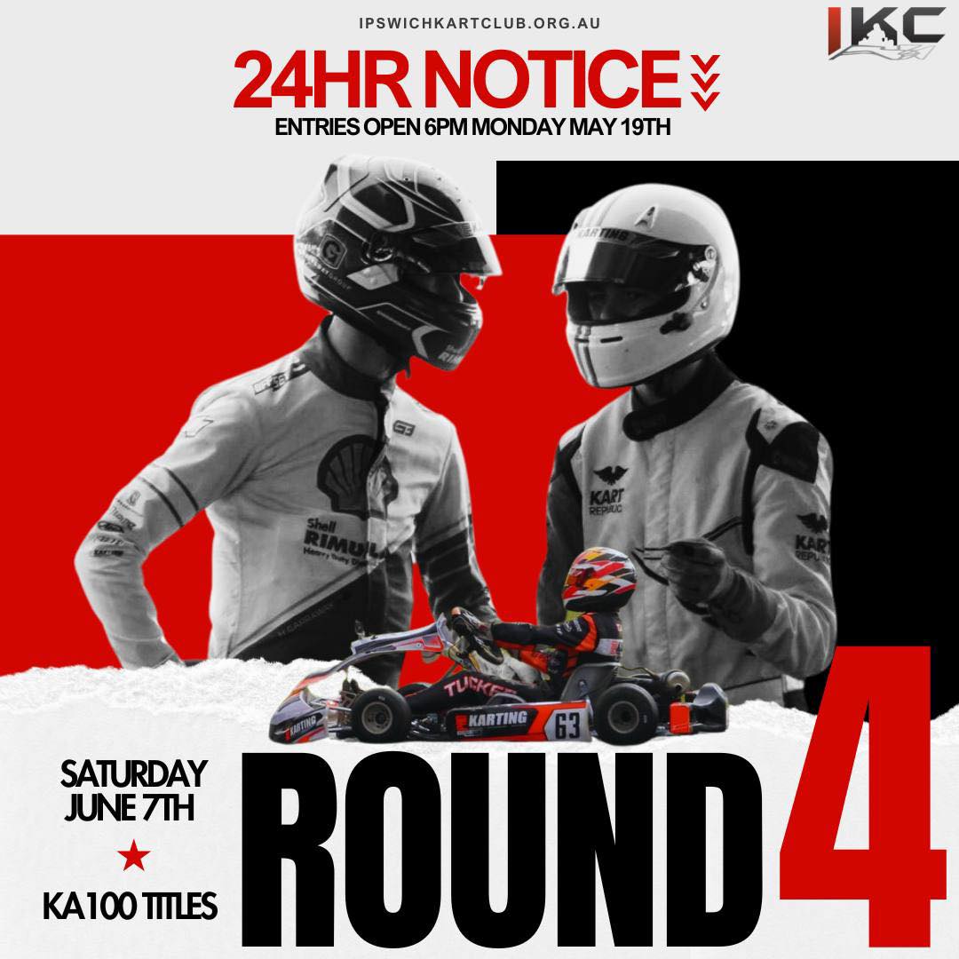 IPSWICH KART CLUB | 📣📣 24 HOURS NOTICE 📣📣 | Facebook