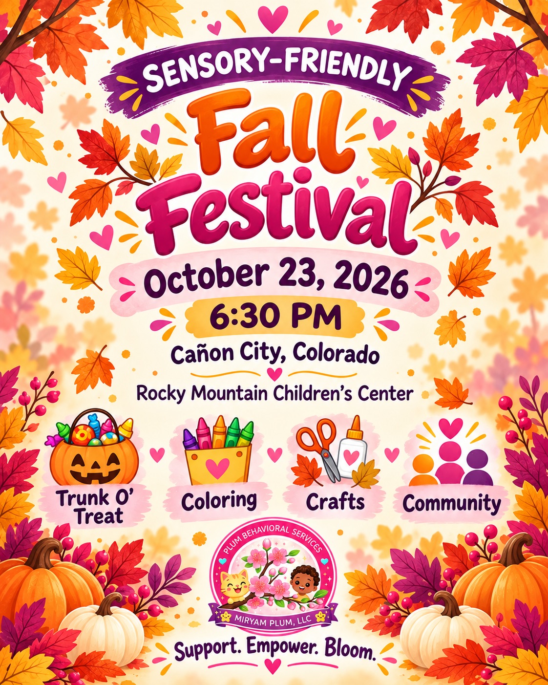 Sensory and Autism Friendly Fall Festival