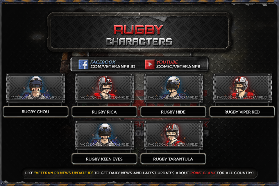 Veteran PB - [Upcoming] 🔷 Rugby Characters (PB 1.1) 🔷