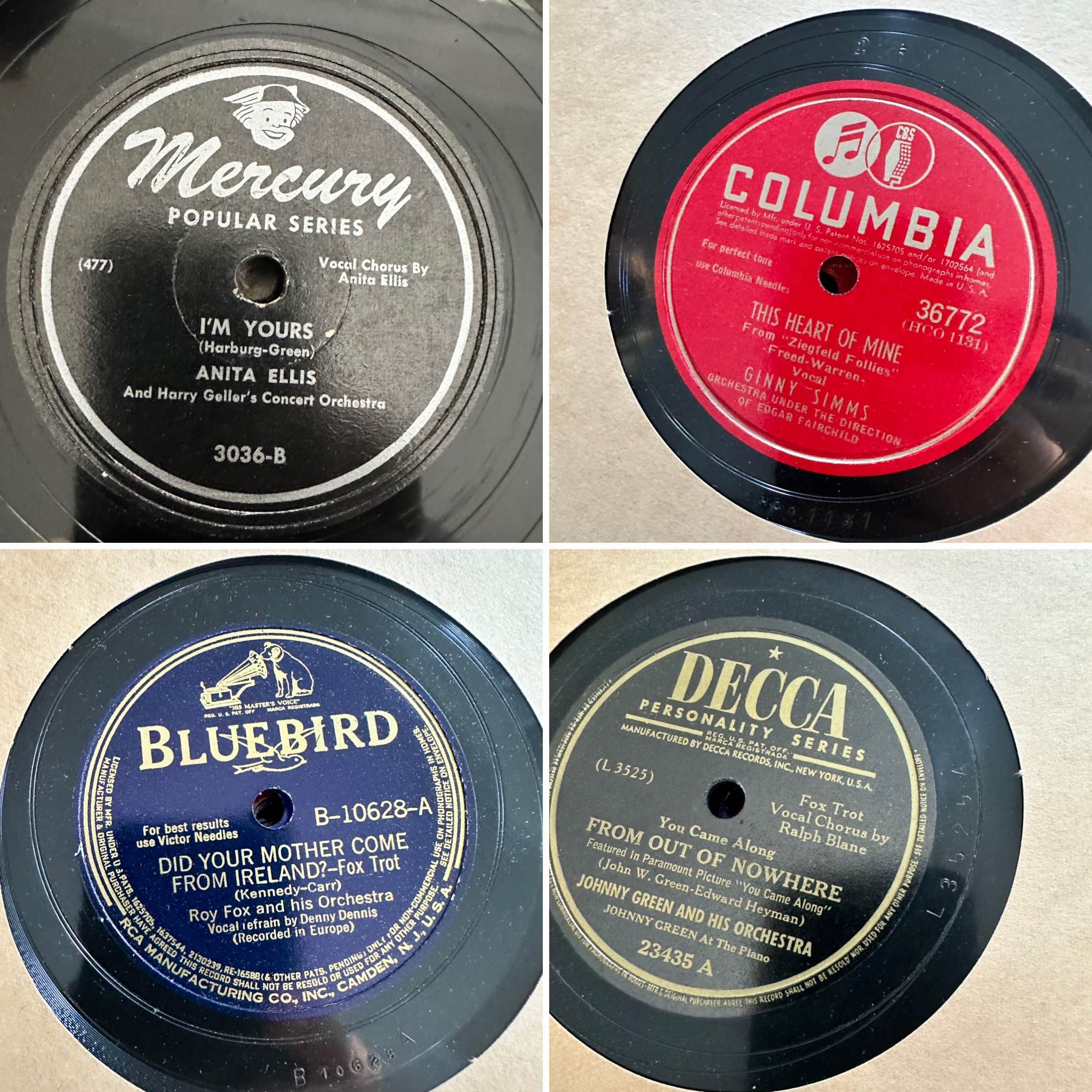 Lot of 170 shellac 78 rpm records from the 1930s & 40s - Music - Neenah ...