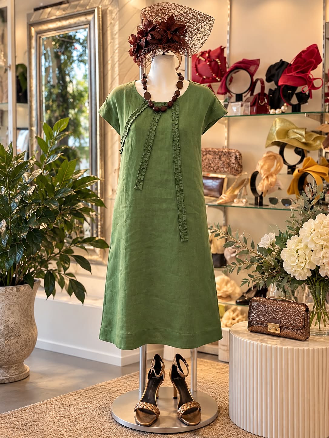 gold shoes for dark green dress Mollini old in with rust accents at Little Shop of Shoes women's snap shirt