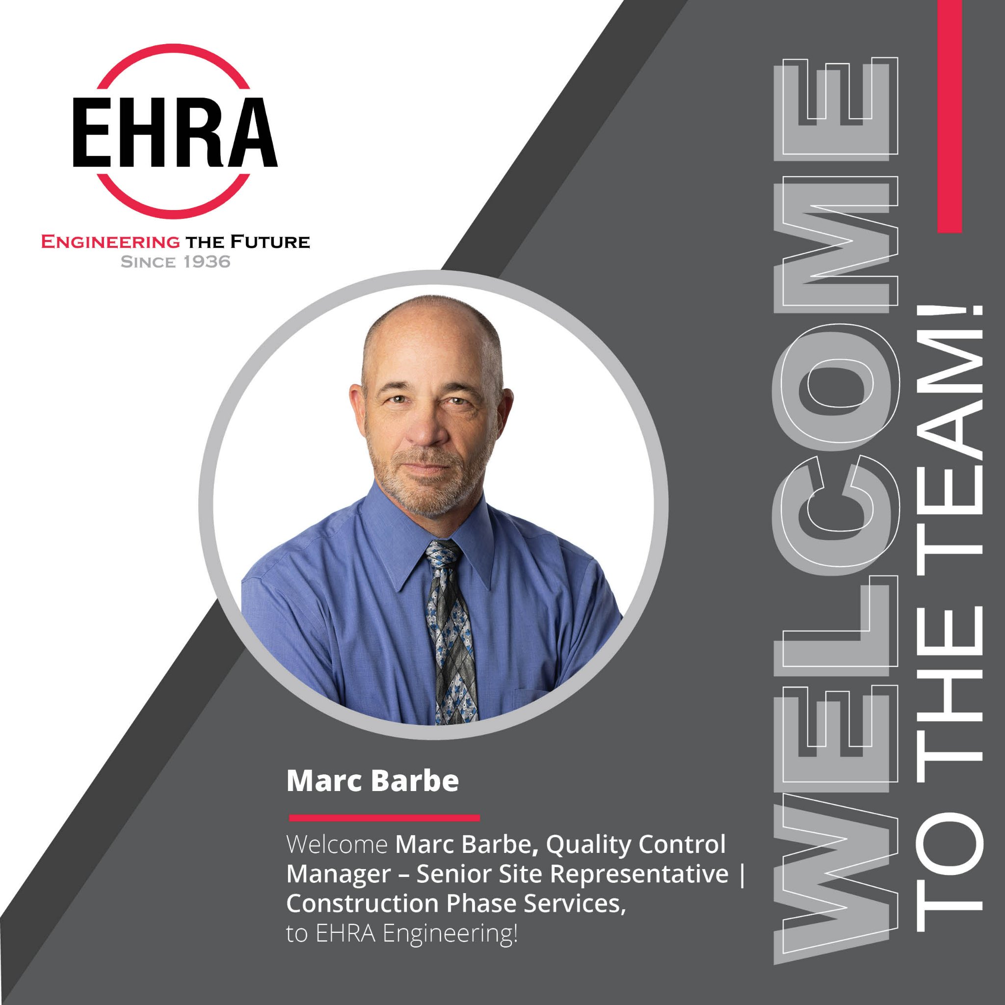 EHRA - We are excited to welcome Marc Barbe to our Construction Phase ...