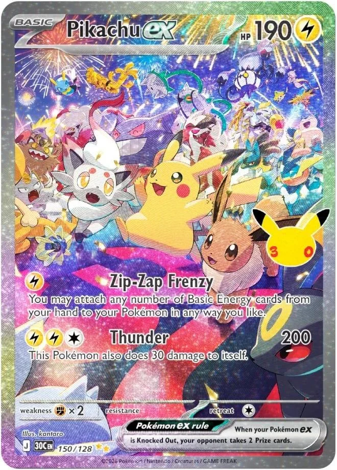 Favorite Pokémon cards from 30th anniversary set