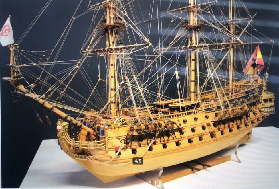 San Felipe 1690 handcrafted wooden ship model