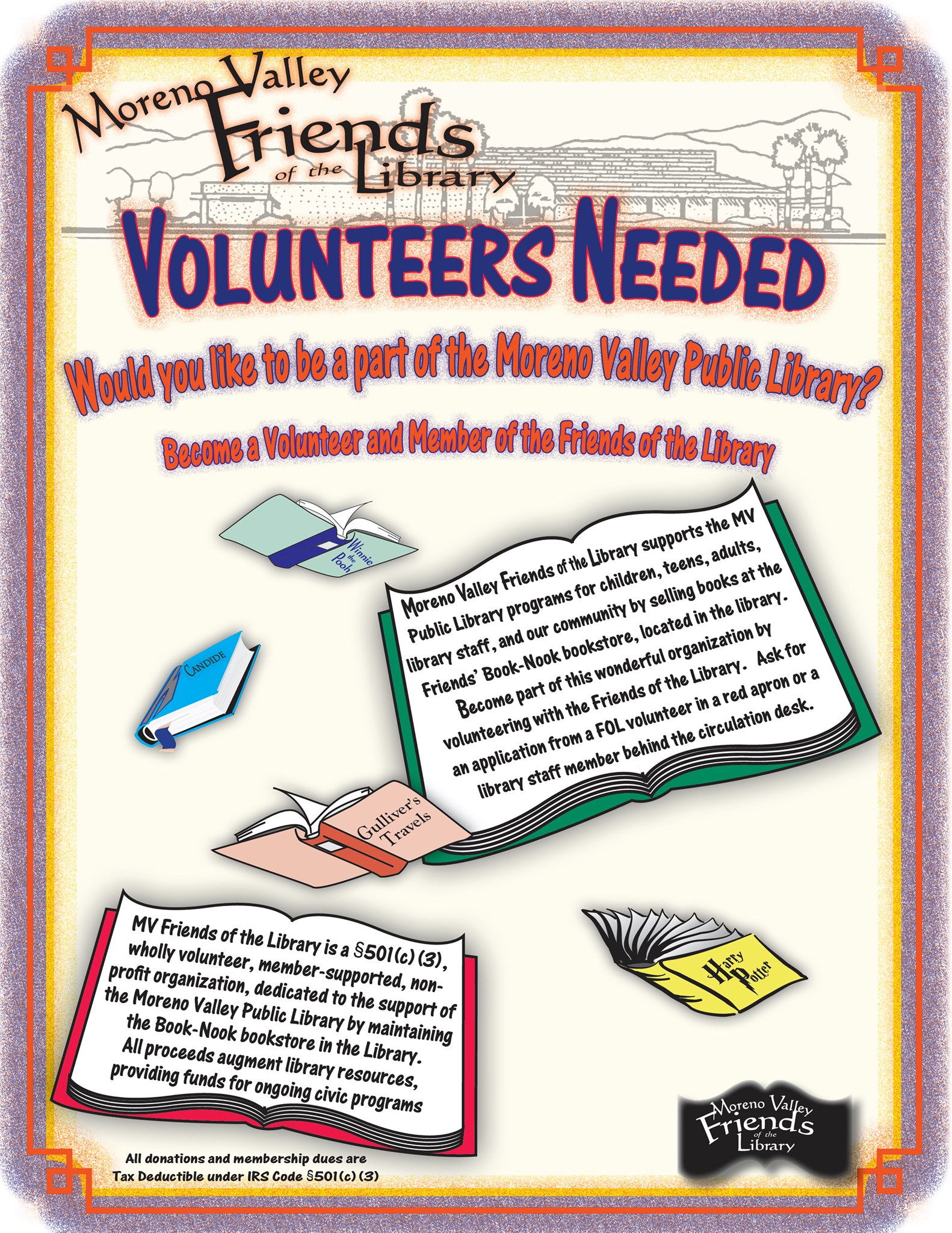 Moreno Valley Friends of the Library | Moreno Valley CA