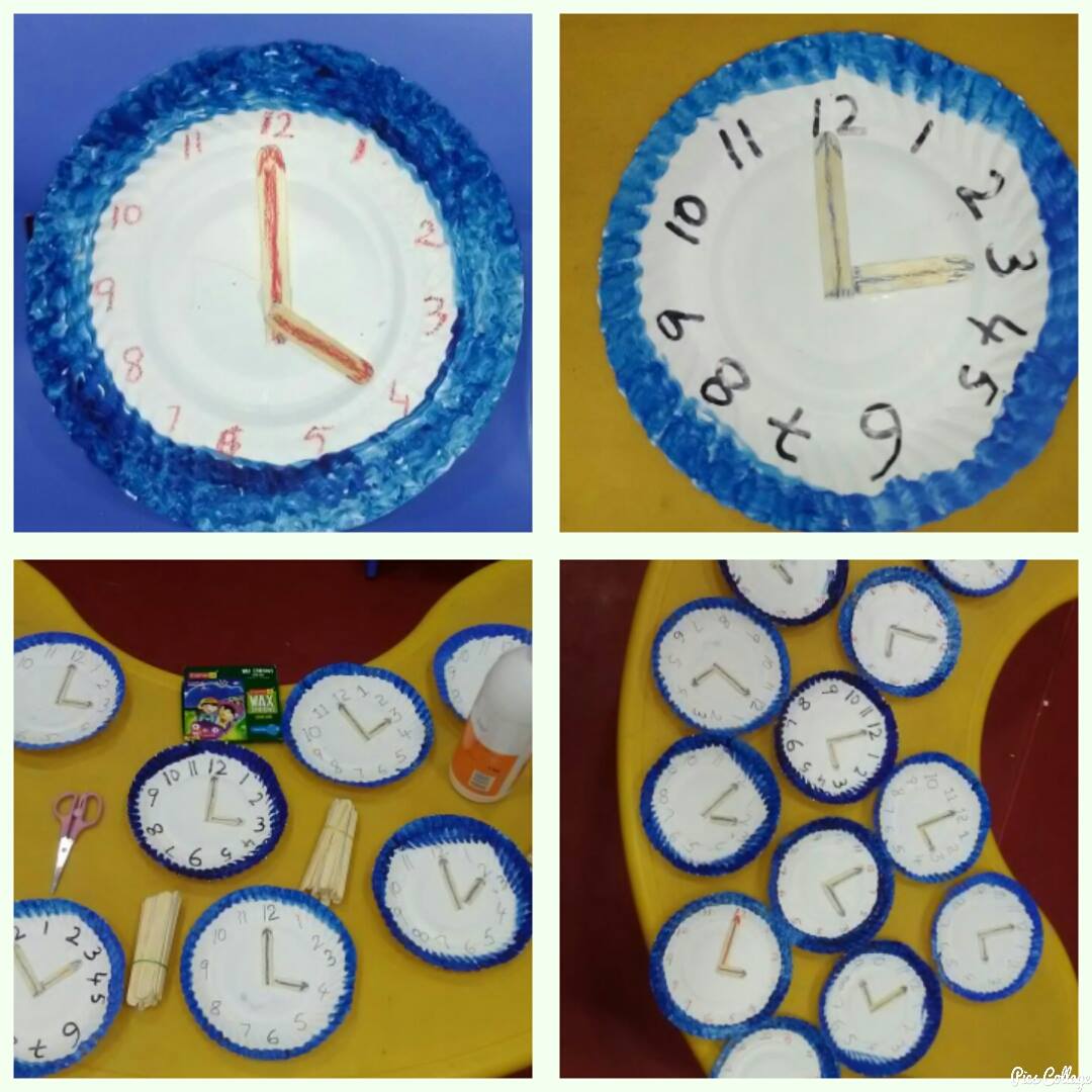 Paper Plate Clock⏲ A time... - Access Active Kids Play School | Facebook