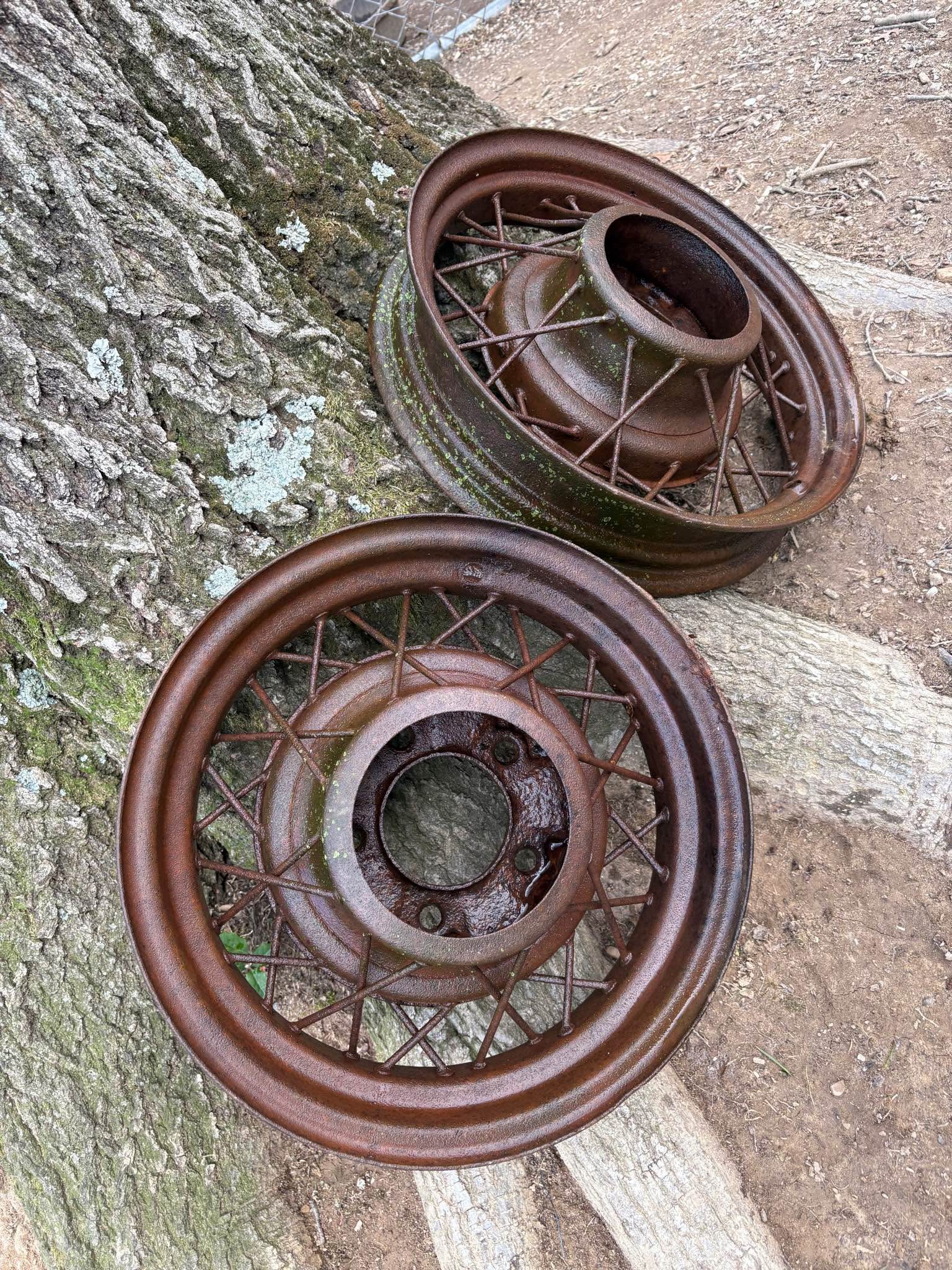 1933-38? FORD Original Wire Spoke Rims - Car Wheels, Tires & Parts ...
