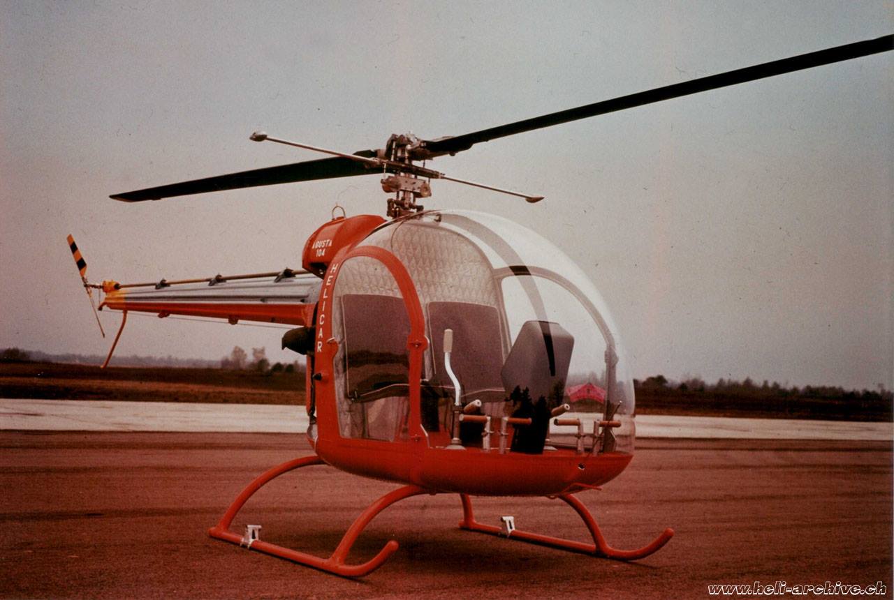 heli-archive.ch - The two-place Agusta A. 104 Helicar made...