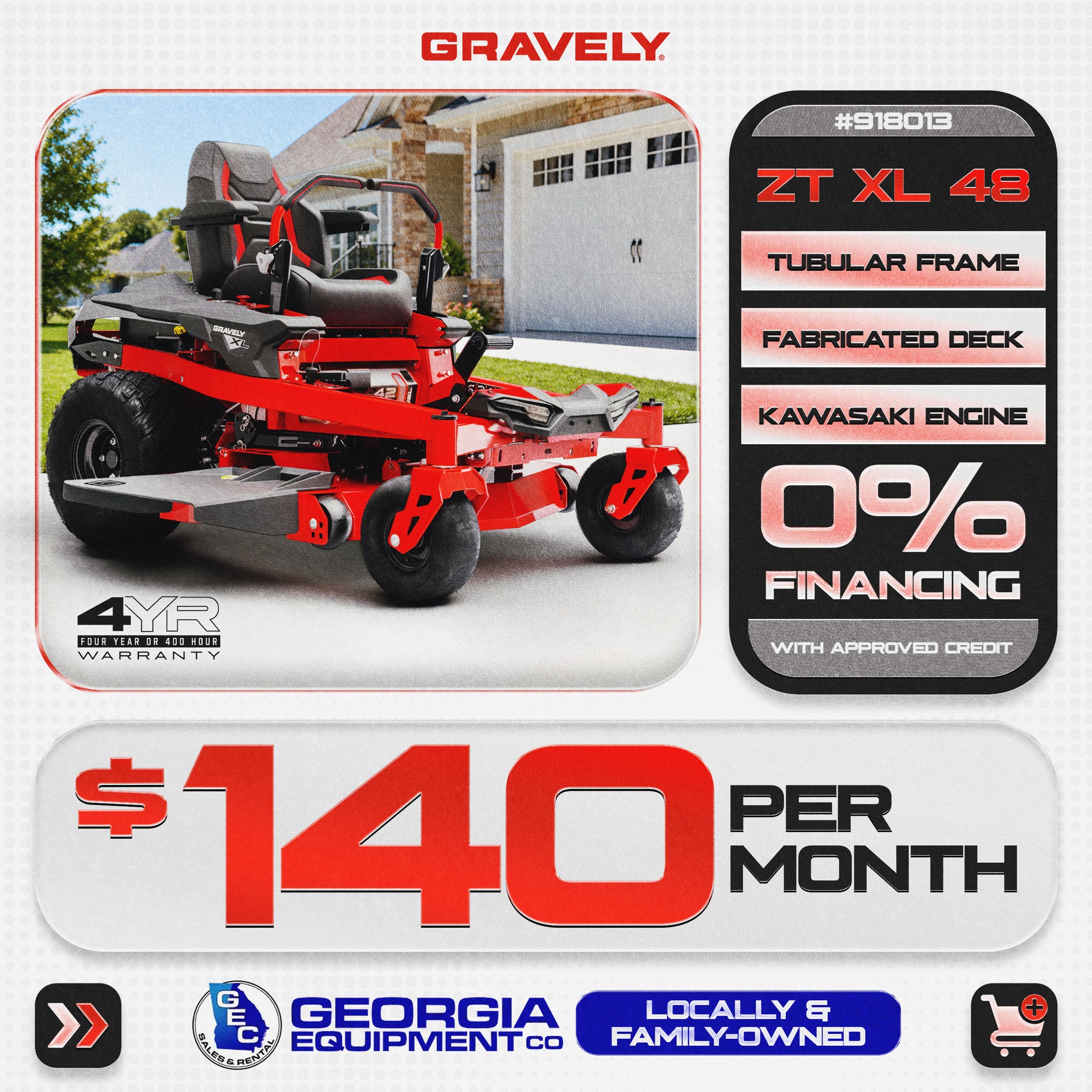 Gravely mower September savings in Georgia