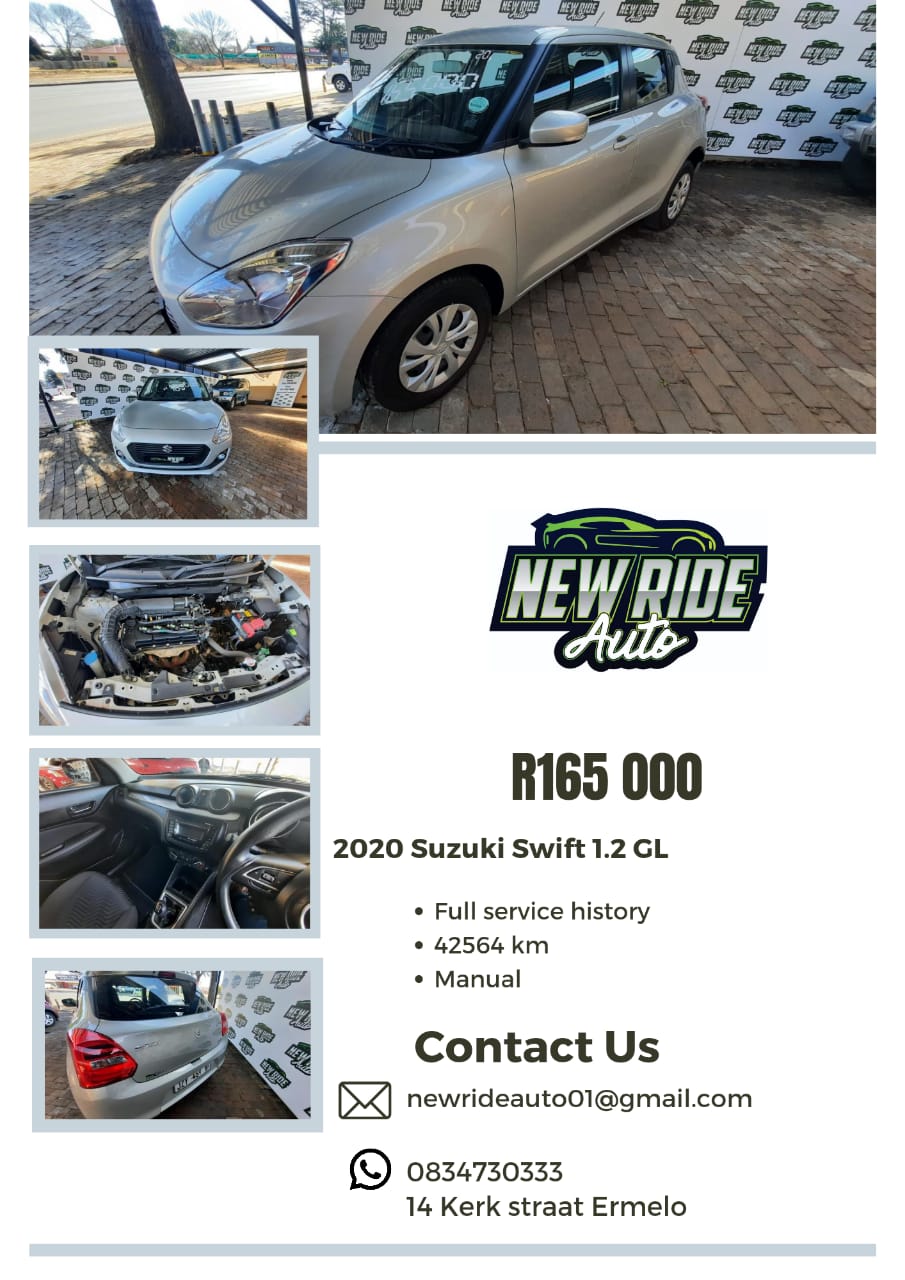 | 2020 Suzuki Swift 1.2 GL |... - New Ride Auto Sales Ermelo