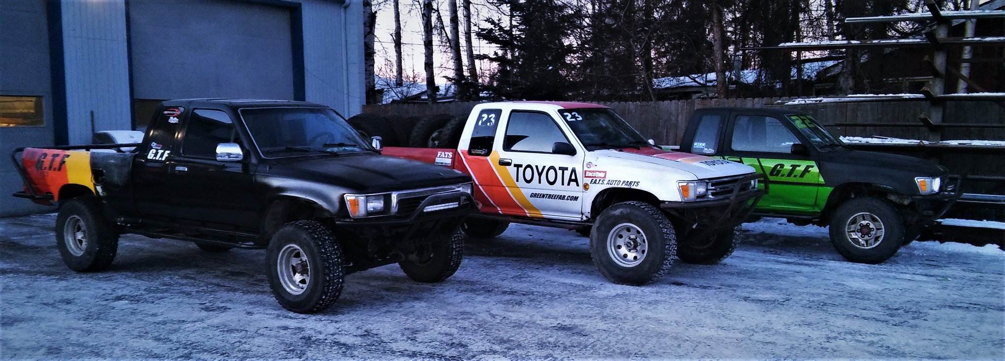 The race trucks are roaring and... - Green Tree Fabrication | Facebook