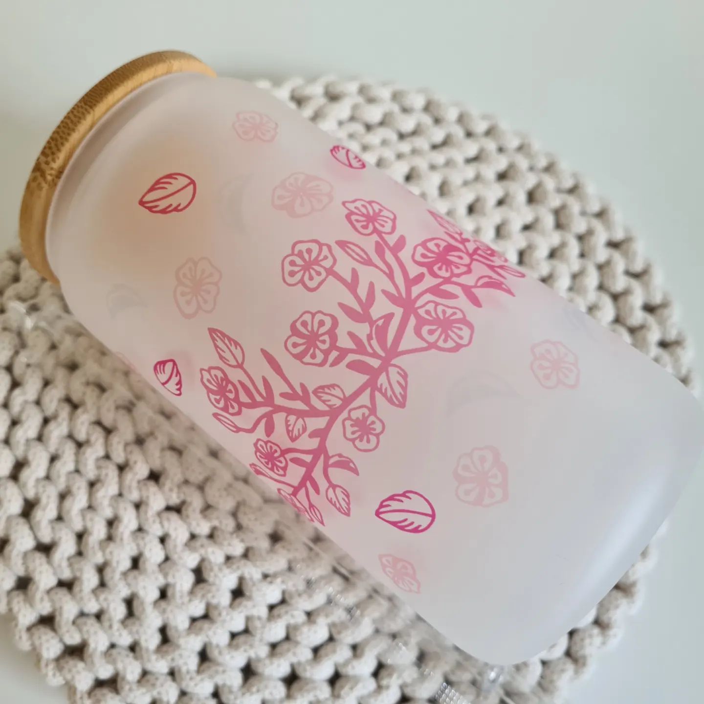 Sip pretty in cherry blossom pink🥤 The cutest cup only available