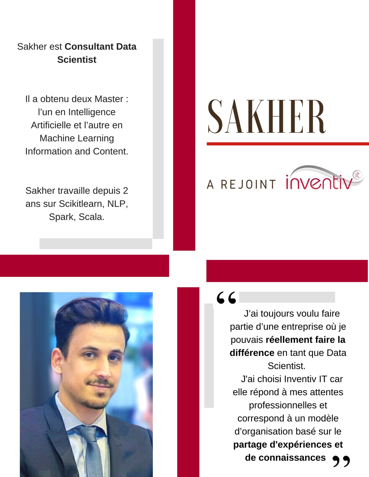 Inventiv It - Nous souhaitons la bienvenue à Sakher, qui a...
