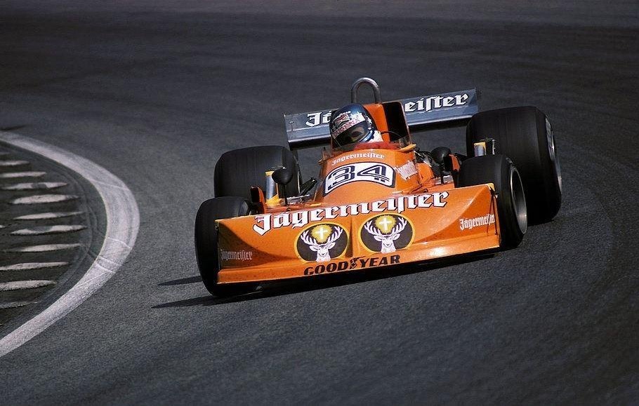 1976 Austrian Grand Prix at Zeltweg with Hans Binder and Ensign N176