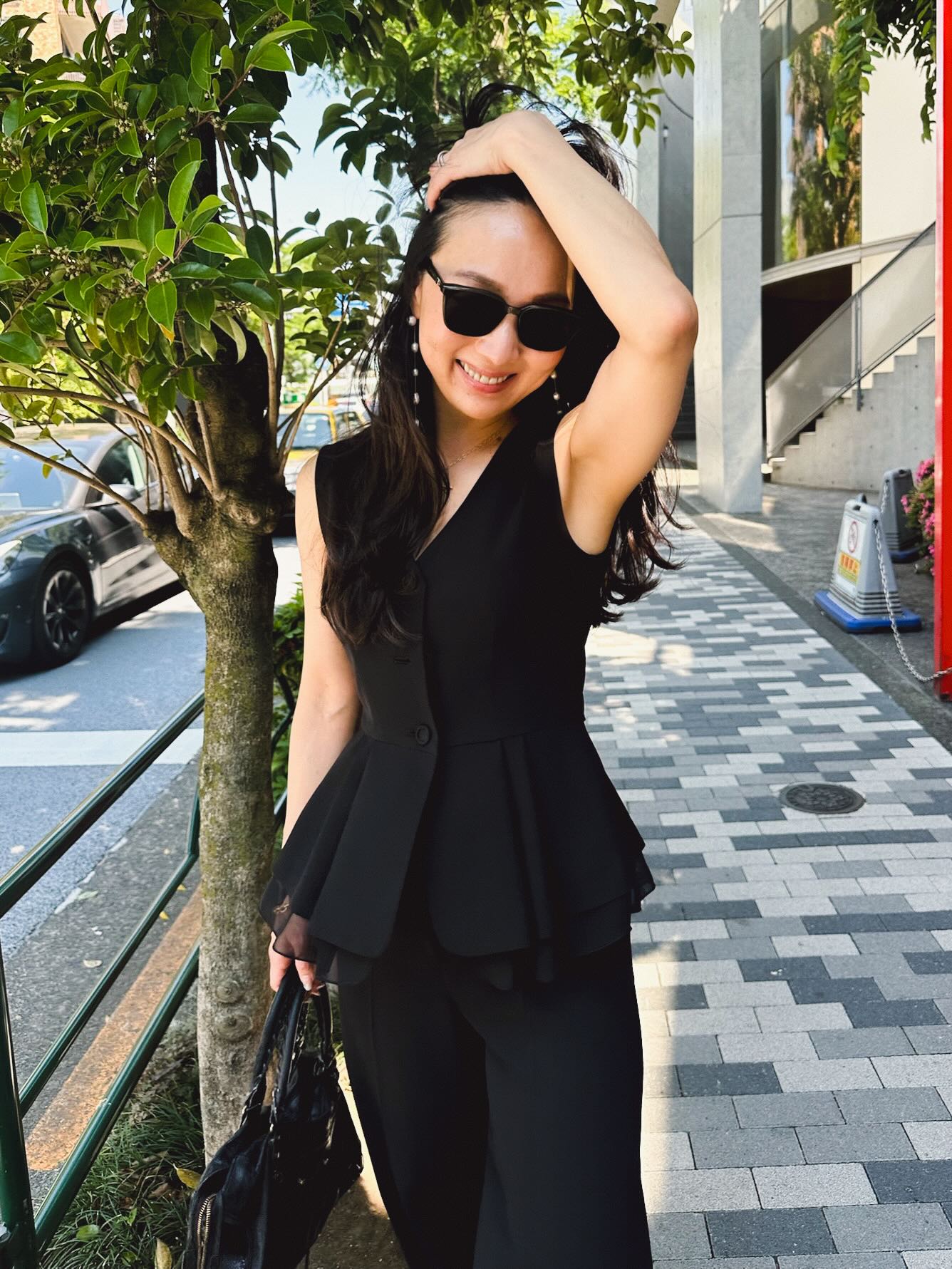 美品REGINA ROMANTICO ブラックパンツスーツ 上34 下36 豹 美品REGINA ROMANTICO ブラックパンツスーツ 上34 下36 豹 美品REGINA