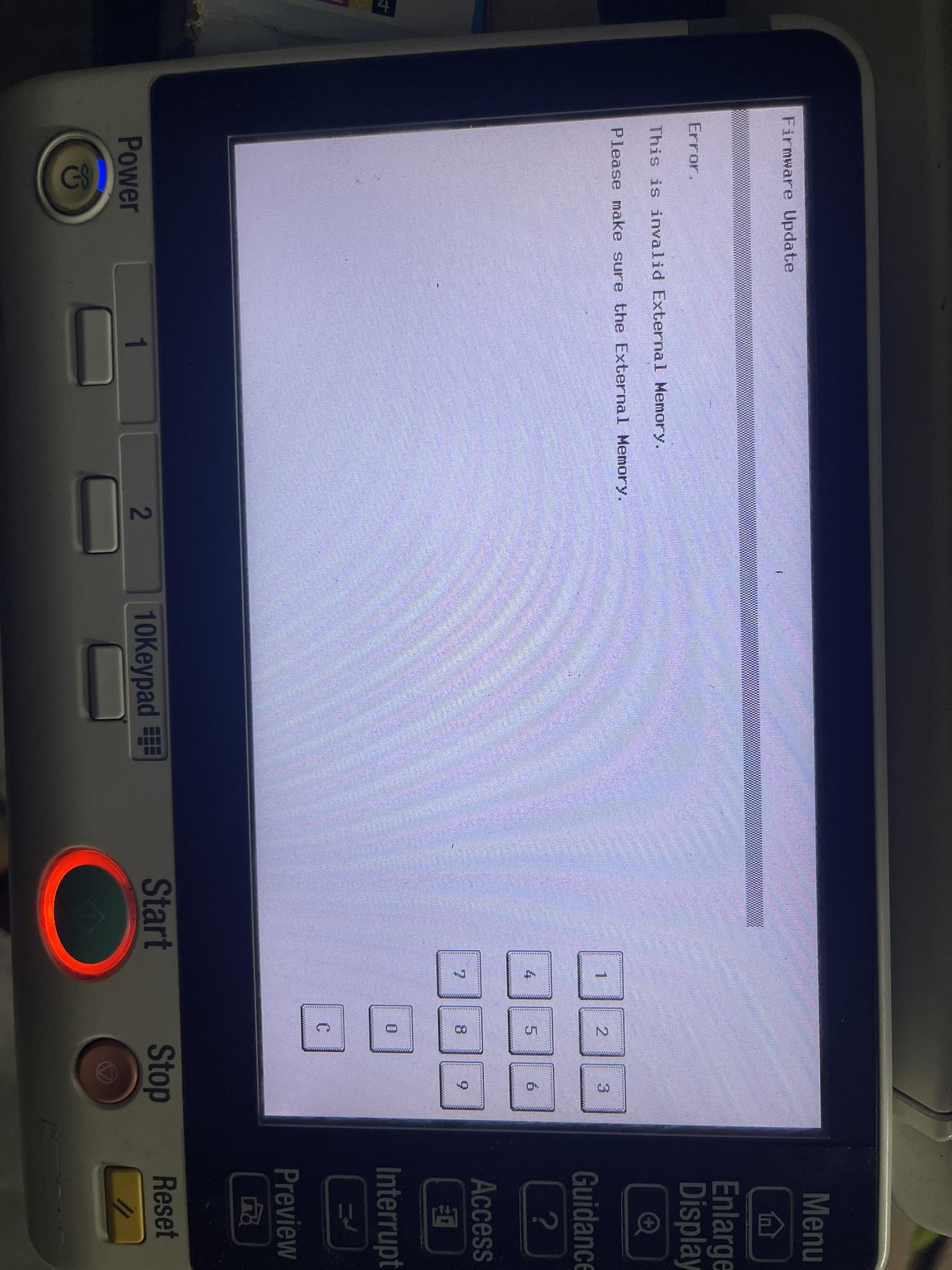 Updating firmware on kyocera 5054 ci?