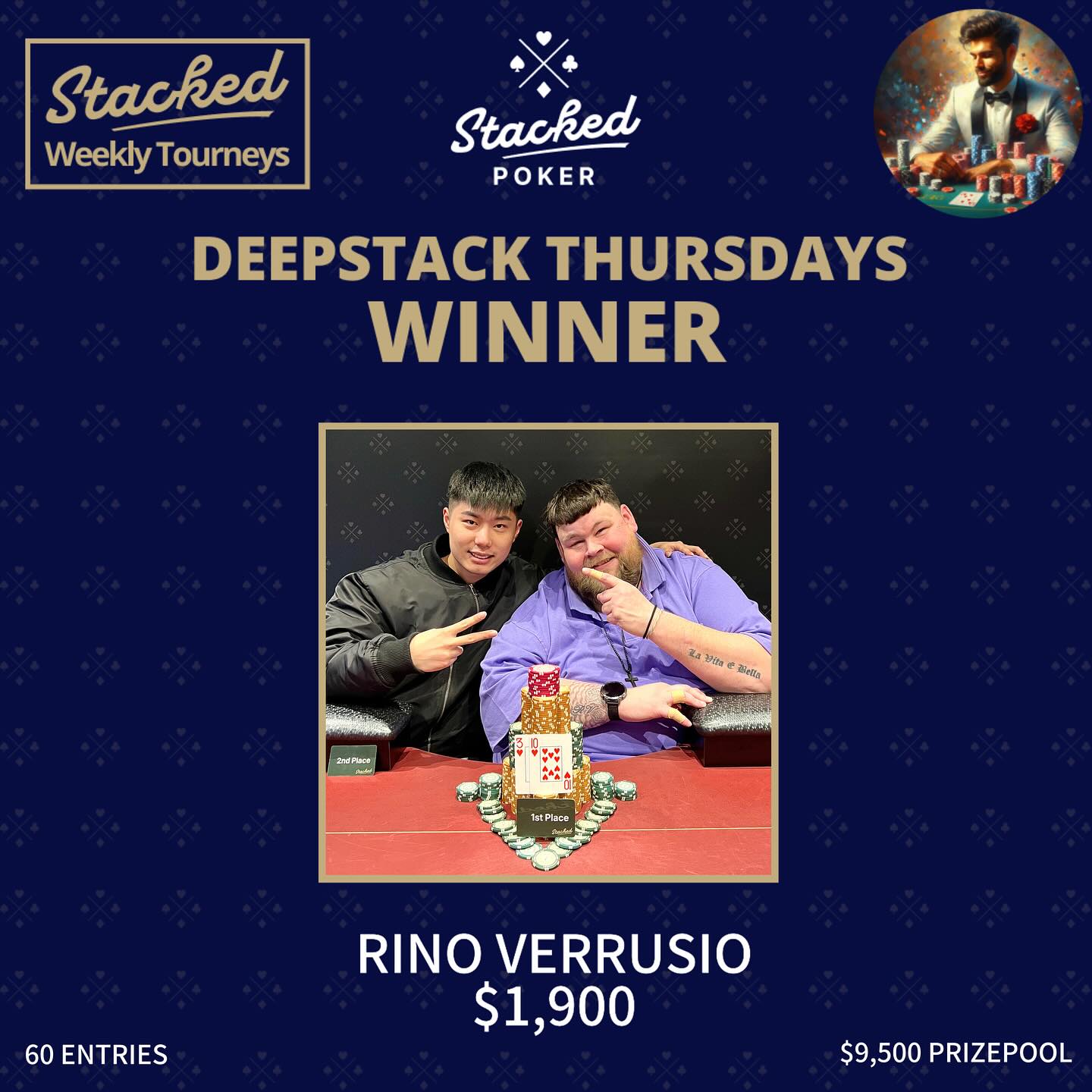 Stacked - Deepstack Thursday Winner Update! 🏆 Congratulations to Rino ...