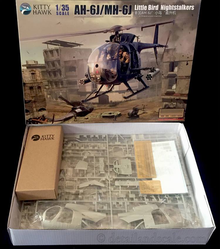 Kitty Hawk 1:35 scale AH-6J/MH-6J helicopter kit review