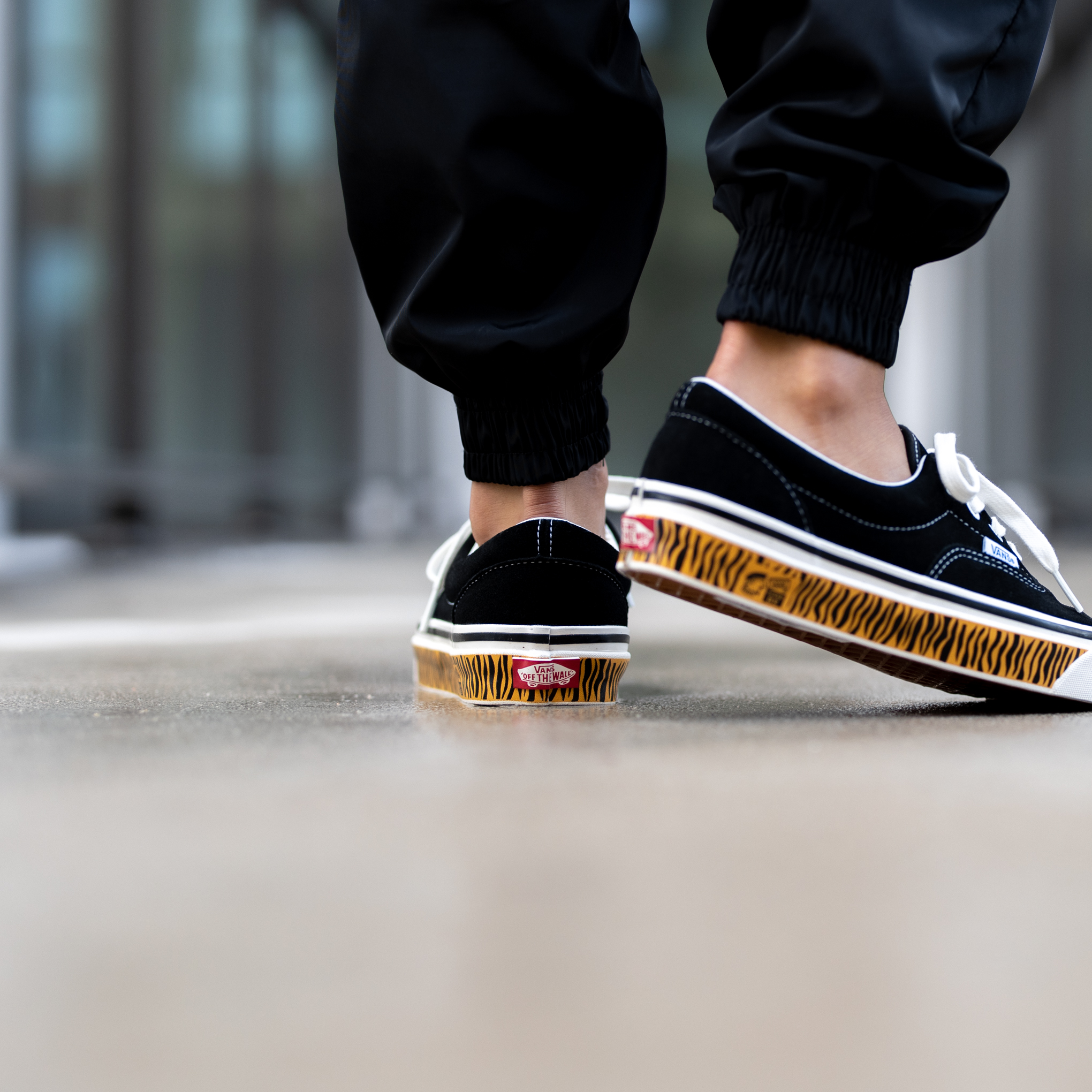 Vans Era 95 DX OG Black Suede/OG Tiger Tape available online now