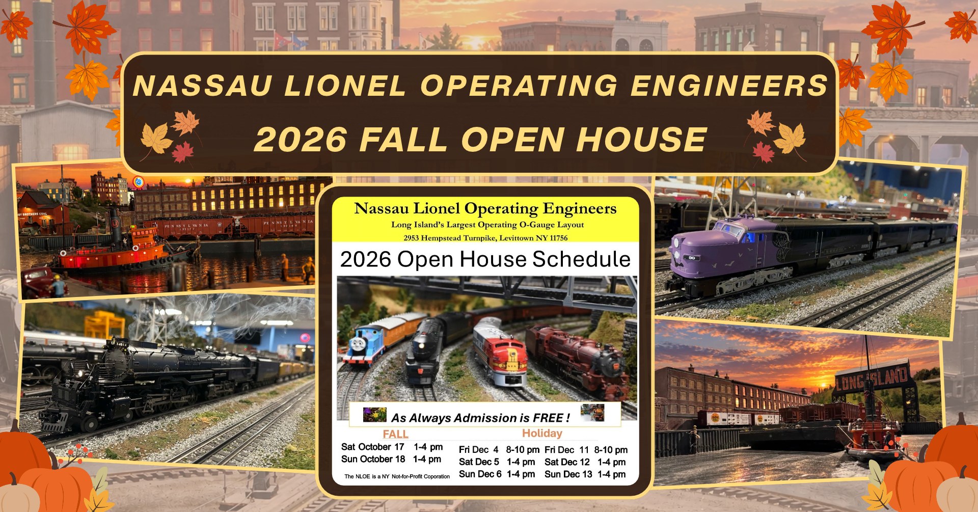 Free Fall Open House: Long Island's Largest Model Train Layout
