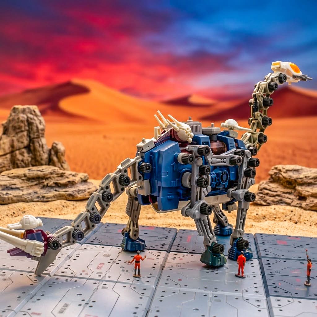 Giant ZRK, a classic Zoids war machine