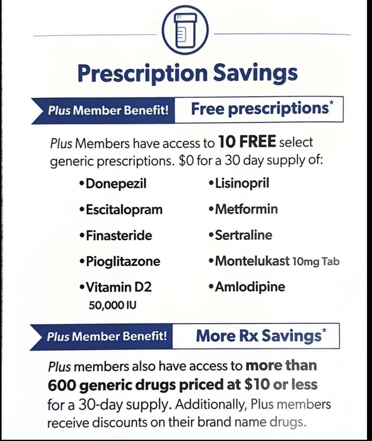Sam's Club - 💊 On any of these medications and still... | Facebook