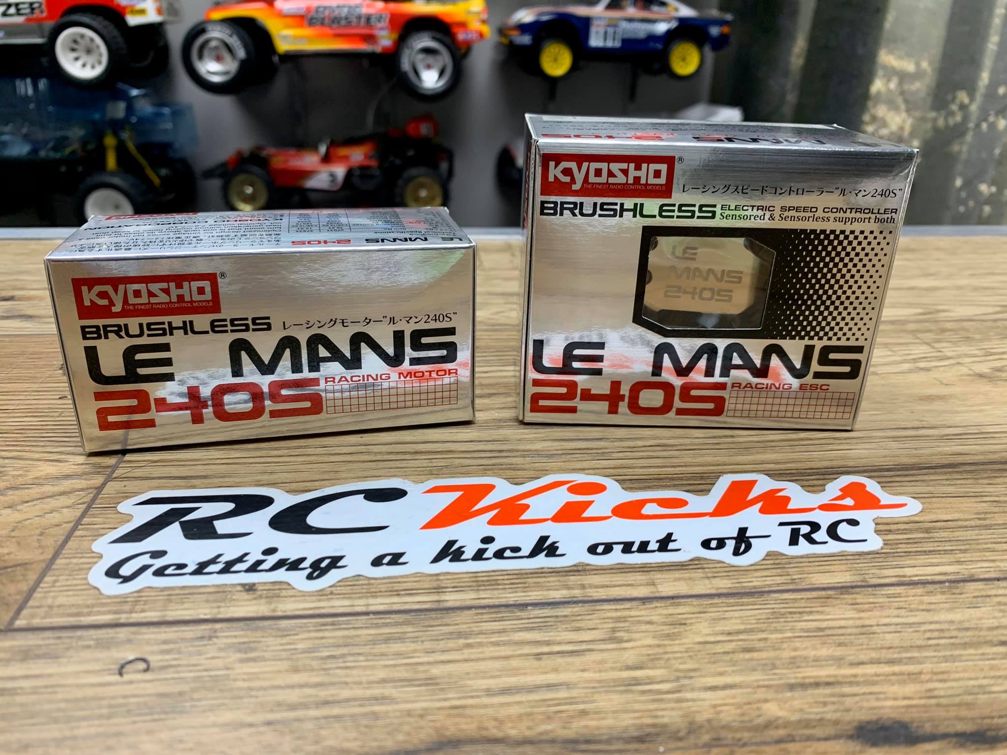 Some fun Kyosho brushless parts have shown up. 240S Le Mans ESC