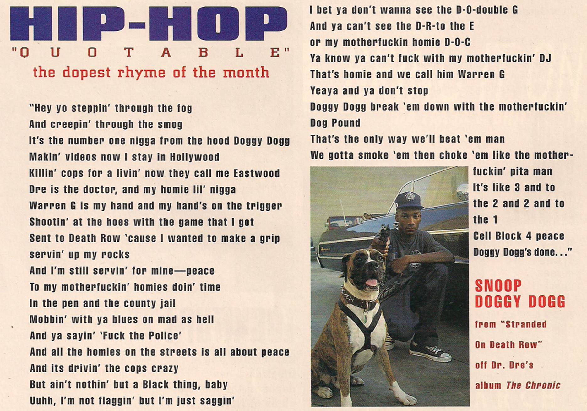 deathrowarchives: Snoop Doggy Dogg covers The SOURCE Magazine