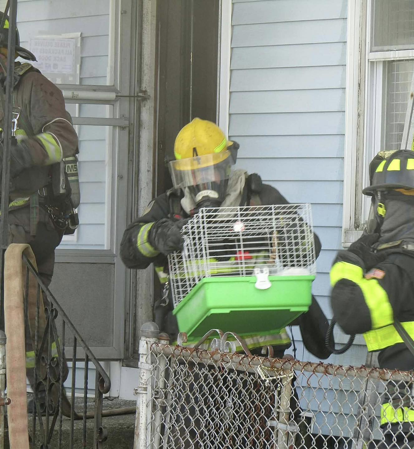 Fall River firefighters not only rescue humans, they risk their 