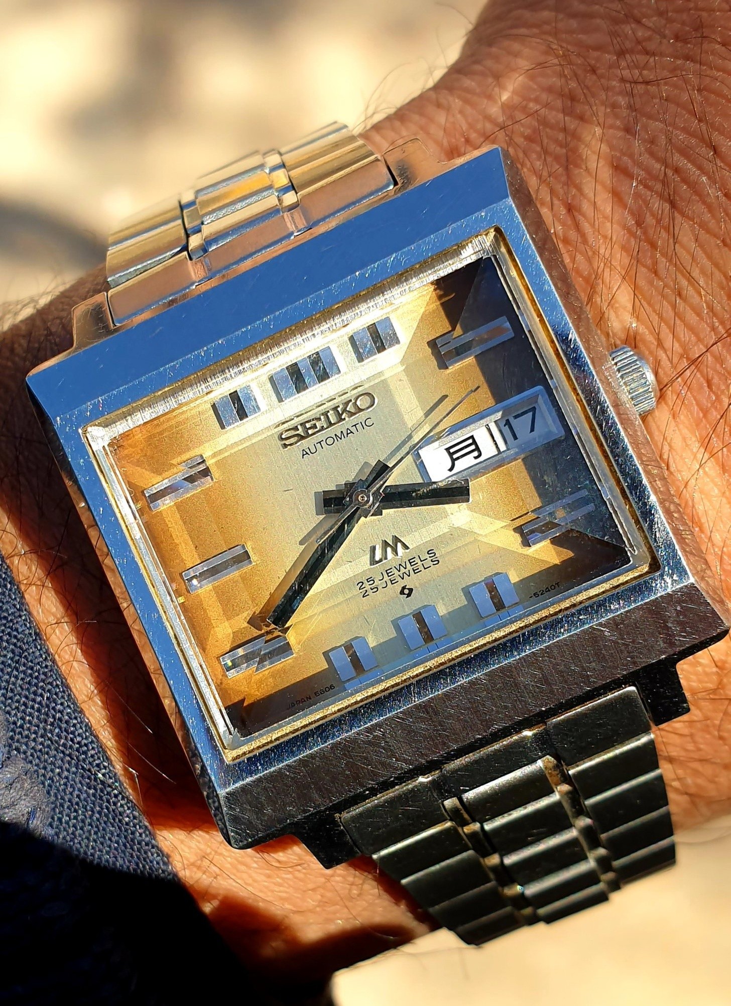 Oct 1972 seiko LM 5606- 5080 SEIKO AUTOMATIC 月「17 月 2SJEWELS 