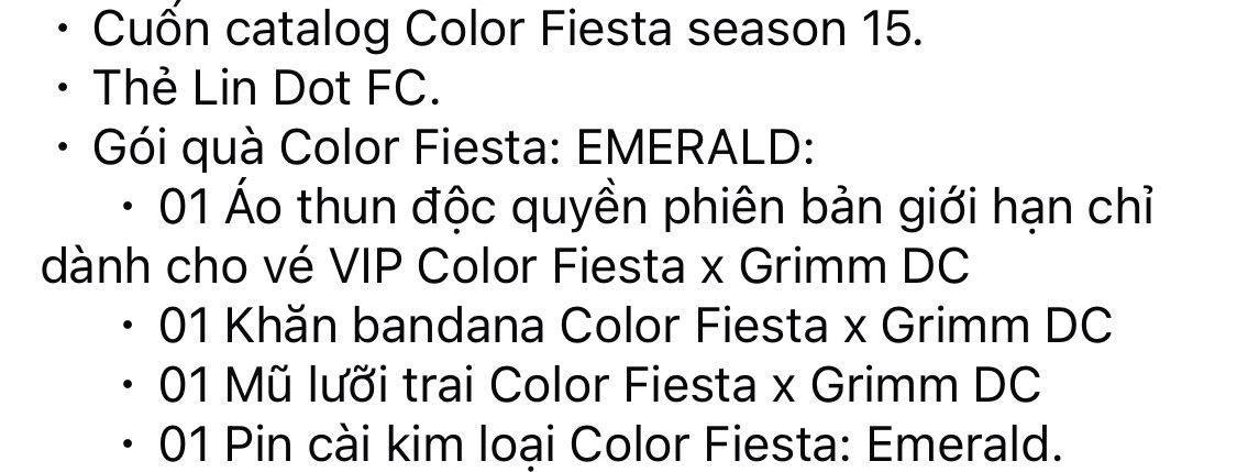 Color Fiesta Community | mình cần pass full set quà vip như hình, thẻ ...