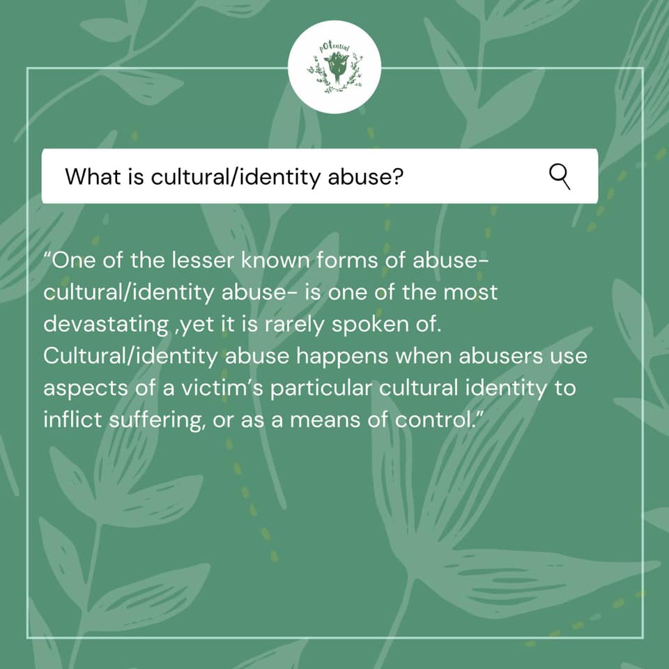 POTential - Although cultural/ identity abuse is a lesser... | Facebook