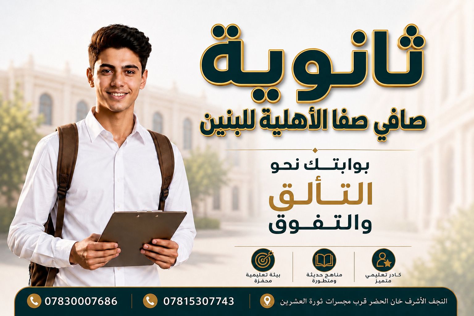 ثانوية صافي صفا الأهلية للبنين | Najaf