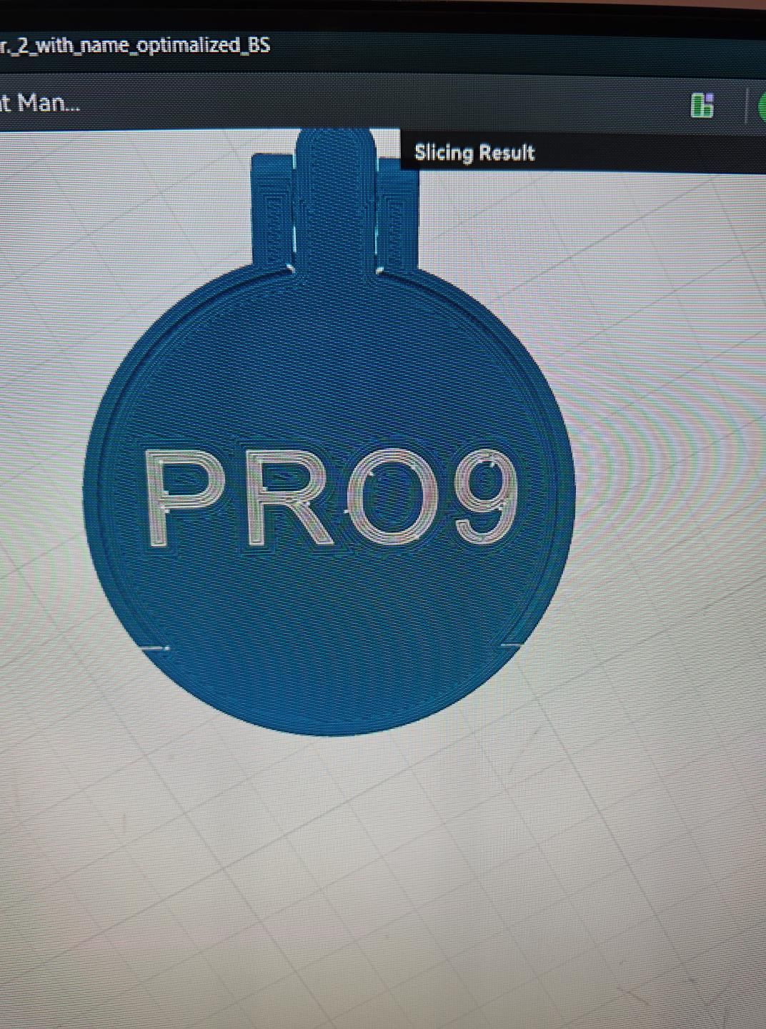 How to print blue can lid with white 'PRO 9' text on Bambu Lab X2D