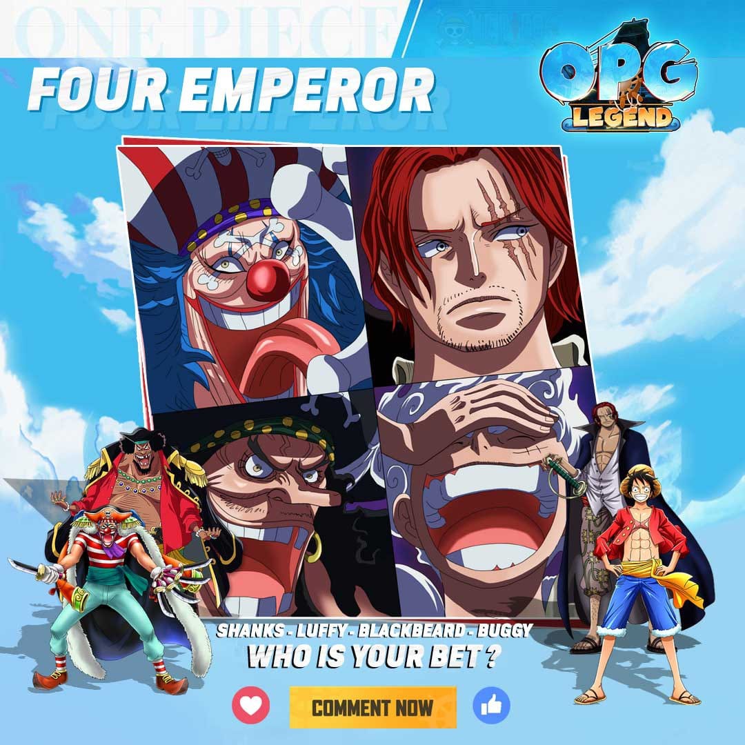 OPG : Legend M - ⚓️ FOUR EMPEROR SHANKS - LUFFY - BLACKBEARD - BUGGY ...
