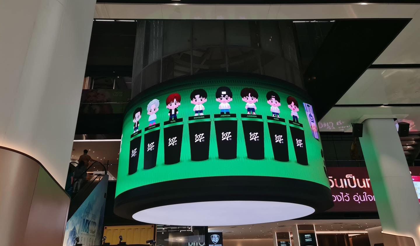 NCT 127 fan merchandise at SF cinema
