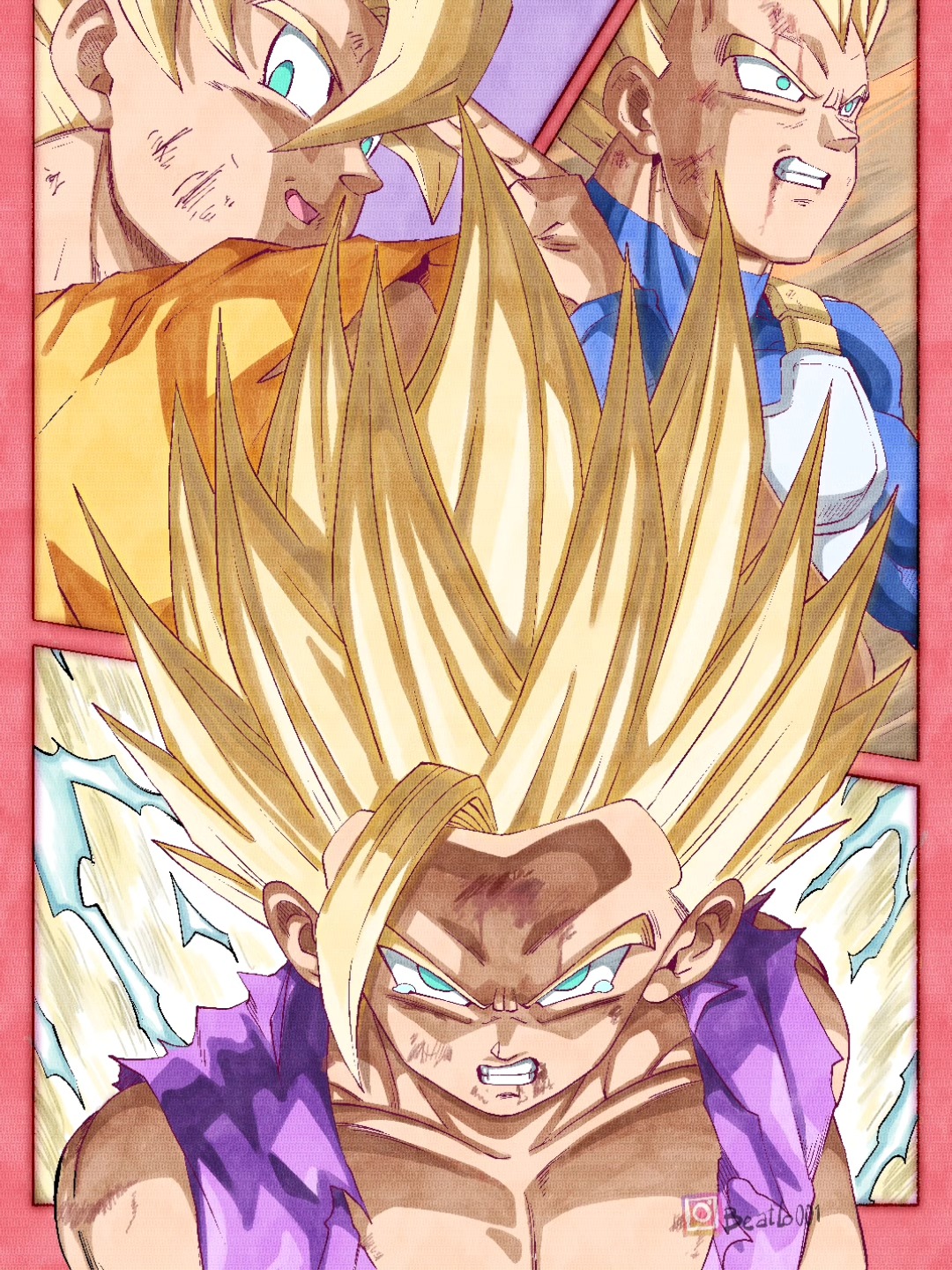 GOTENKS SUPER SAIYAJIN |DRAGON BALL Z |Inktober Day 25