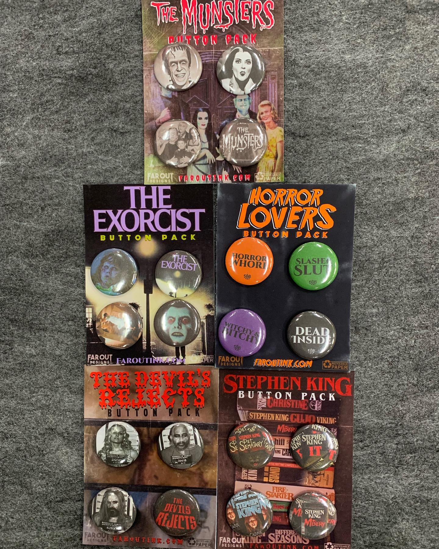 Which Button Pack Is Your Favorite??... - Screamers Costumes