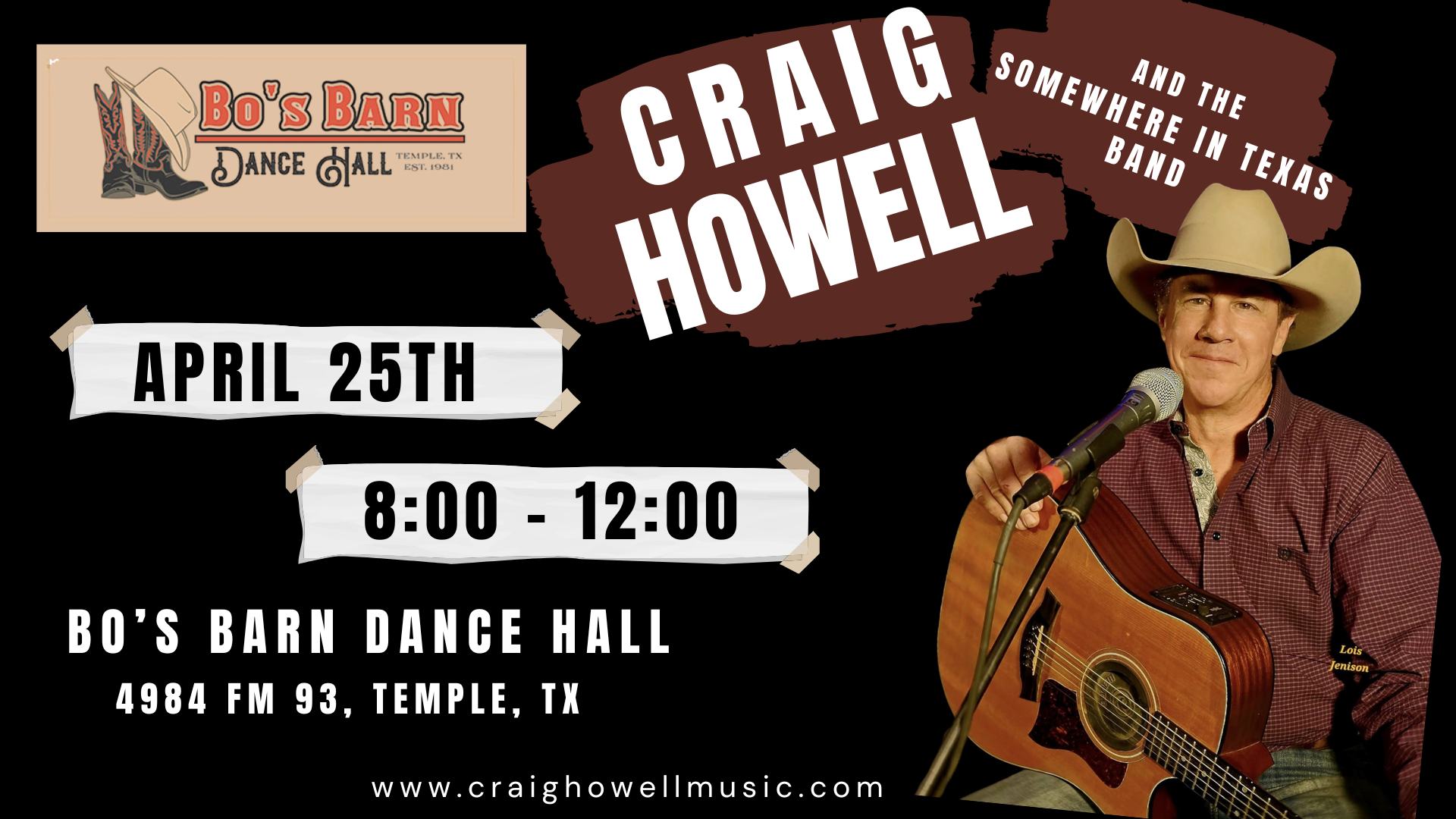 Craig Howell @ Bo's Barn Dancehall