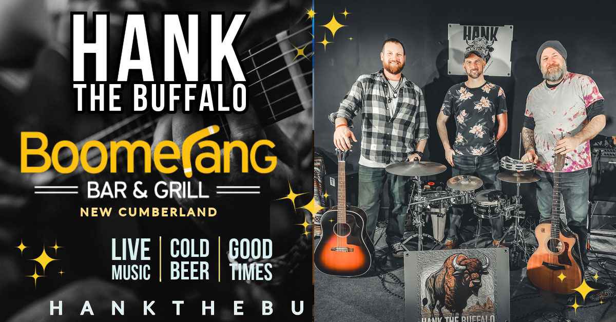Hank The Buffalo Live at Boomerang Bar & Grill