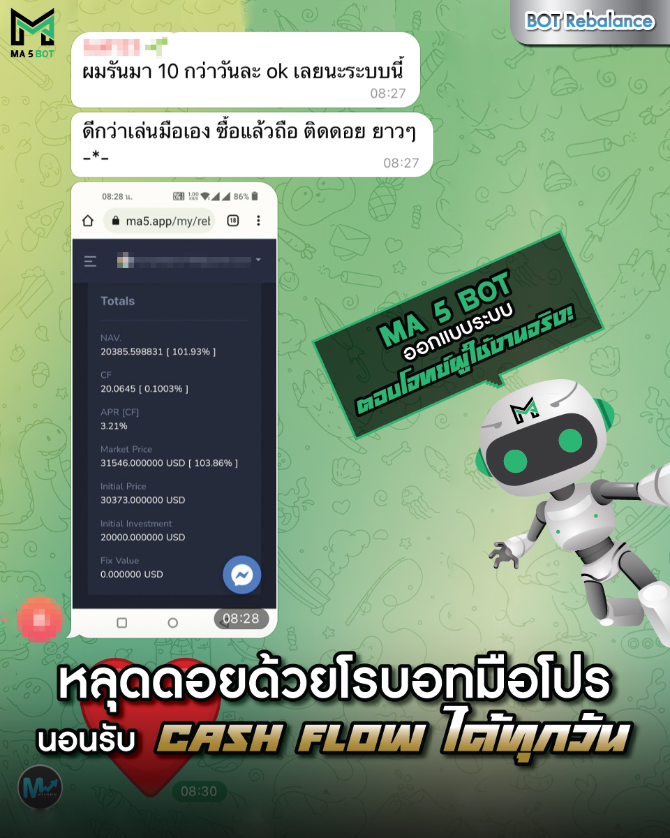 MA5 Bot - MA 5 Bot ได้รับการออกแบบระบบมาอย่างใส่ใจ... | Facebook