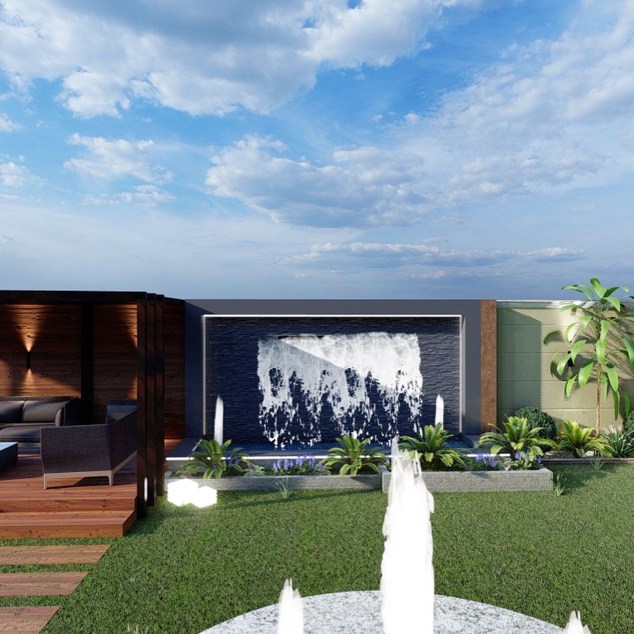 Arch Tassnima من أعمالنا تصميم حوش فيلا قائمة بولاية Facebook